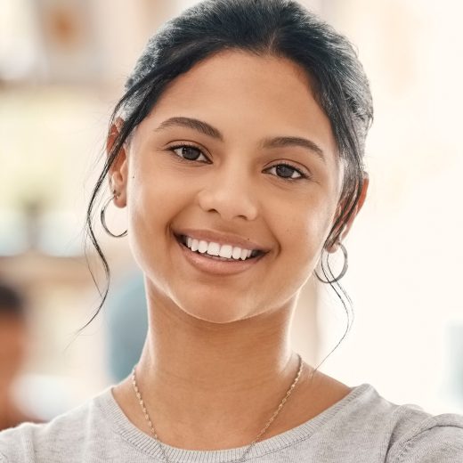 Woman smiling