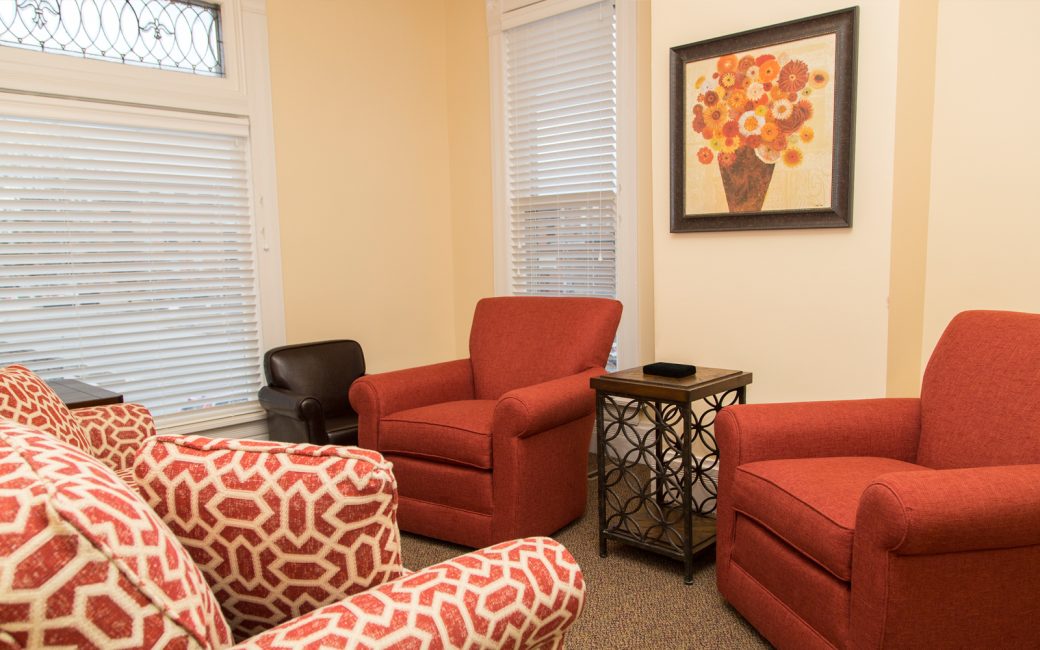 counseling room with chairs