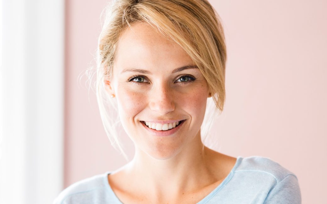 Woman smiling