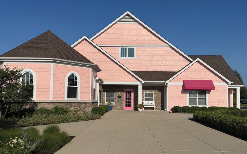 big pink Women's Care Center building exterior